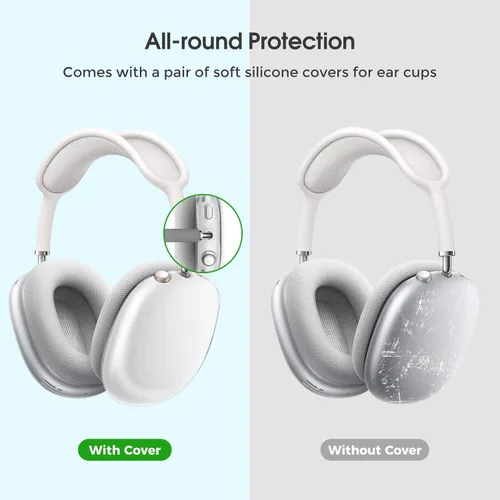 Miniatura 2 de ProCase Estuche Rígido para Nuevos AirPods Max, Estuche de Viaje para Auriculares con Cubierta de Silicona para Almohadillas y Bolsillo de Malla
