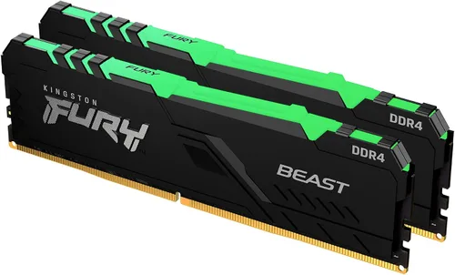Miniatura 8 de Kingston Fury Beast Memoria de escritorio de un solo stick KF432C16BB/16, 16 GB 3200 MHz DDR4 CL16, color negro