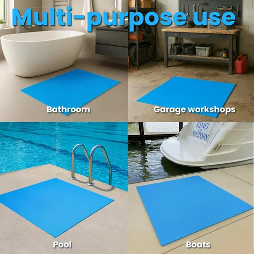 Miniatura 4 de XtremepowerUS Escalera para Piscina Elevada con Alfombrilla Protectora – Sistema de Escalones de Entrada Inclinada + Almohadilla de 10 x 24 Pulgadas