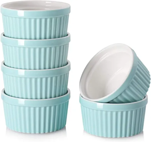 Miniatura 14 de DOWAN Cuencos para inmersión de 1.5 onzas, mini ramequines, pequeños platos de porcelana Ramekin, tazas de postre pequeños cuencos para condimentos