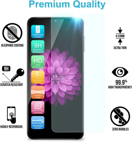 Miniatura 6 de TJS Funda compatible con Samsung Galaxy A13 5G, Galaxy A04S, con protector de pantalla de vidrio templado, anillo de metal, soporte magnético, tono
