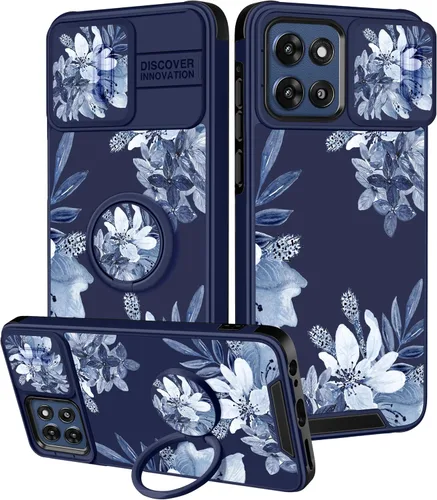 Miniatura 34 de para Moto G 5G 2023 funda - Cubierta de teléfono linda con corazón para mujeres y niñas, diseño único negro con cubierta deslizante para la cámara