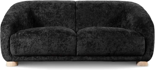 Miniatura 13 de Furniture of America Amara Modern - Juego de sofá tapizado de felpilla de 3 piezas con reposabrazos inclinados, sillón de madera, sofá biplaza