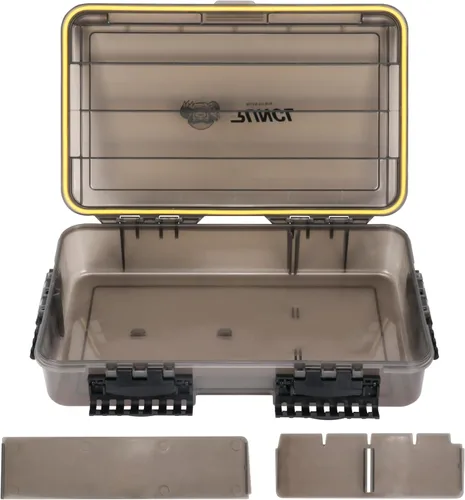 Miniatura 10 de RUNCL Caja de aparejos de pesca, impermeable, hermética, caja de aparejos de bandeja 3600/3700 con separadores ajustables, protección solar, marco 2