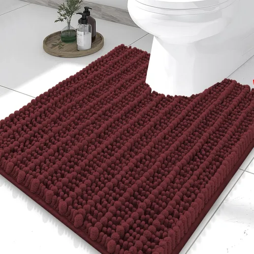 Miniatura 101 de Smiry Alfombras de Baño 24x16 pulgadas, Alfombras de Baño de Chenilla Extra Suaves y Absorbentes, Respaldo de Goma Antideslizante, Lavable a Máquina