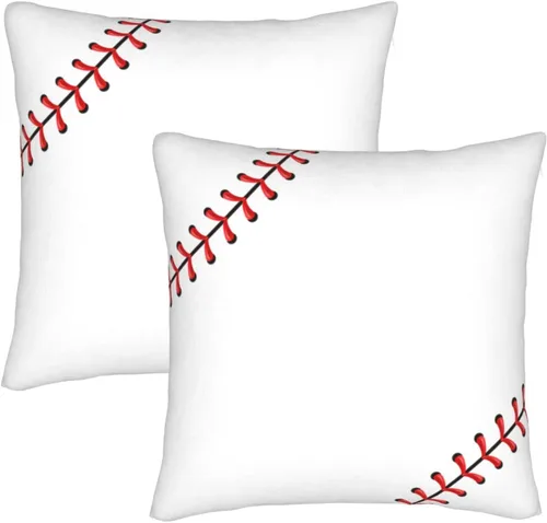 Miniatura 14 de Perinsto Juego de 2 fundas de almohada decorativas para sofá, cama, decoración del hogar, 16 x 16 pulgadas