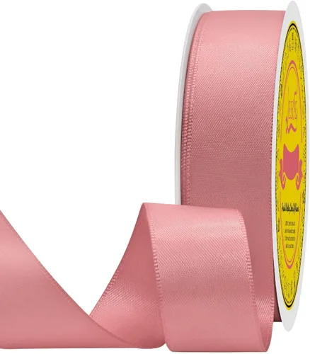 Miniatura 24 de Cinta de satén blanca antigua de doble cara de 1-1/2 pulgadas x 50 yardas, cinta de poliéster para envolver regalos, día de San Valentín, bodas