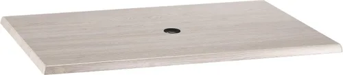Miniatura 15 de Holland Bar Stool Mesa EnduroTop de acero negro de 30 pulgadas de diámetro, interior/exterior para todas las estaciones con agujero para sombrilla