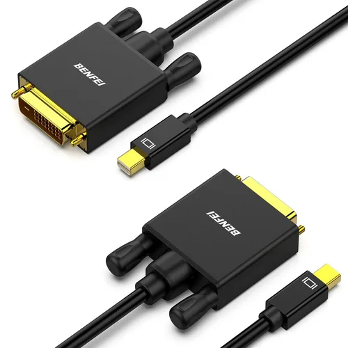Miniatura 8 de BENFEI Cable Mini DisplayPort a DVI, cable de Mini DisplayPort a DVI de 10 pies (compatible con Thunderbolt 2) con MacBook Air/Pro, Surface 1 Paquete