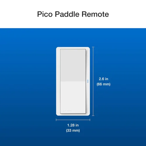 Miniatura 10 de Lutron Paddle Pico - Control remoto para atenuadores/interruptores inteligentes Caseta, control de encendido/apagado, para uso en mesa o montaje