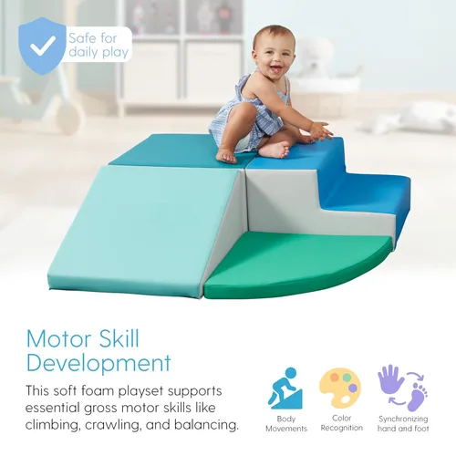 Miniatura 4 de SoftScape Escalador de Esquina para Tiempo de Juego de Niños Pequeños, Estructura de Juego Activo Interior para Niños Pequeños y Niños, Espuma Suave