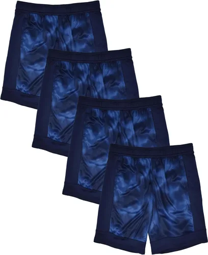 Miniatura 10 de Andrew Scott Pantalones cortos deportivos de baloncesto para niños con rendimiento activo y estilo de malla, varios paquetes