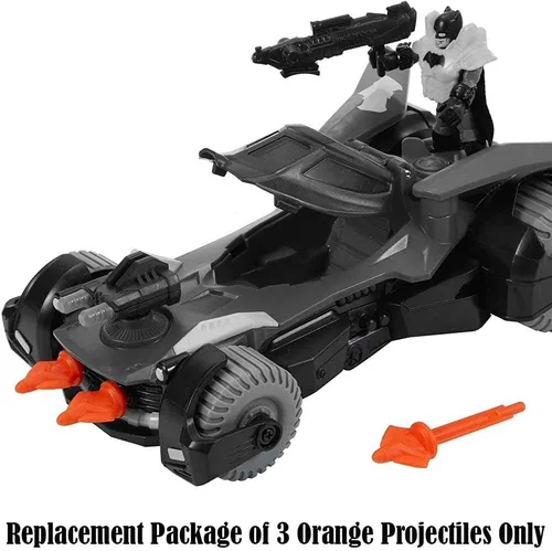 Miniatura 4 de Repuesto de 3 proyectiles naranjas para Fisher-Price Imaginext DC Super Friends Batmobile Playset - DHT64