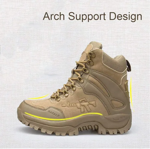 Miniatura 3 de Einplus Botas tácticas militares de combate para hombre, resistentes al agua, ligeras, botas de trabajo