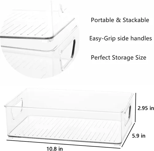 Miniatura 5 de Organizador de biberones, centro de almacenamiento de plástico para biberones y frascos de alimentos, organizador portátil de plástico para bebés