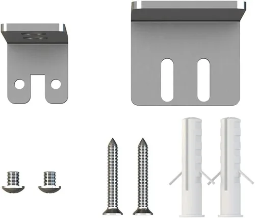 Miniatura 6 de JUBEST Guía de piso de acero inoxidable para montaje en pared, herrajes para puertas corredizas de granero de hasta 1-3/4 "W 1-7/8 "H