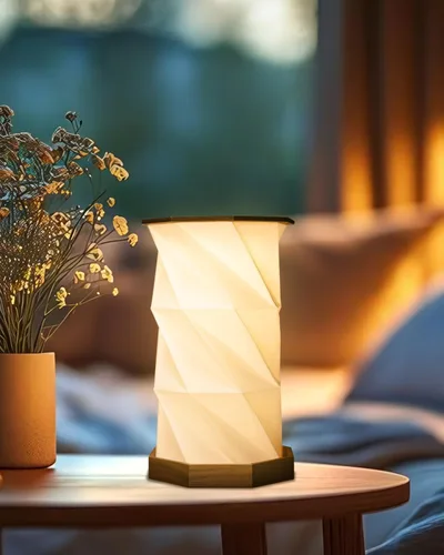 Miniatura 9 de JTT Lámpara de mesa recargable portátil pequeña Lámpara de escritorio inalámbrica LED Luces de noche regulables sin escalones Lámpara de papel