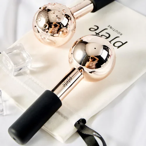 Miniatura 6 de pfefe Globos de hielo para cara y ojos, varillas de acero inoxidable irrompibles para rutinas de belleza, tratamientos faciales con rodillos fríos
