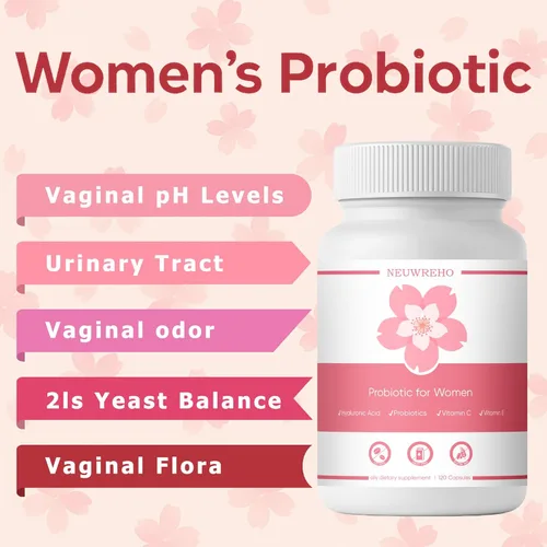 Miniatura 3 de Probióticos vaginales para mujeres, sequedad vaginal y equilibrio de pH Suplemento diario de 2,000 mg con cepas de Lactobacillus, extracto de flor