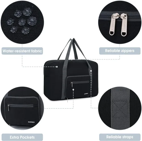 Miniatura 4 de For Spirit Airlines - Bolsa de viaje plegable para mujeres y niñas