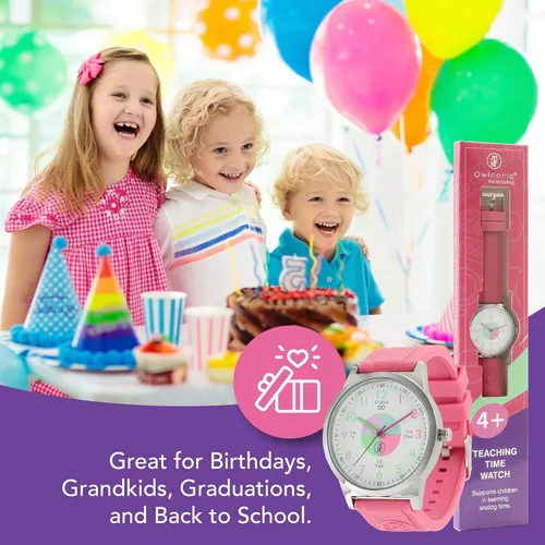 Miniatura 8 de OWLCONIC Kids Watch - Analog Watches for Kids - Girls & Boys Watches Ages 7-10, Watches for Kids 8-12, Kids Analog Watch Telling Time Teaching Tool