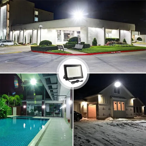 Miniatura 8 de 4Pack LED Flood Light Outdoor,50W LED Work Light 5500lm with 6FT US Plug,IP66 Waterproof Exterior Security Lights,6000K Daylight White Outside
