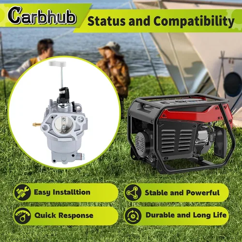 Miniatura 2 de Carbhub RY906500S Carburador apto para generador Ryobi RY906500S 6500 8125 vatios, carburador RY906500S, carburador Huayi RY906500S