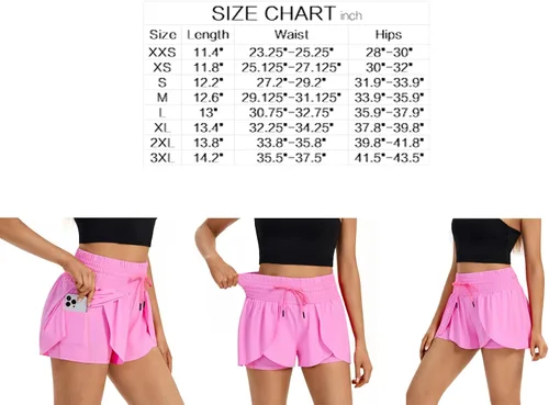Miniatura 161 de Blaosn Pantalones cortos atléticos fluidos para mujer, gimnasio, yoga, entrenamiento, correr, pantalones cortos de tenis, falda falda linda, ropa