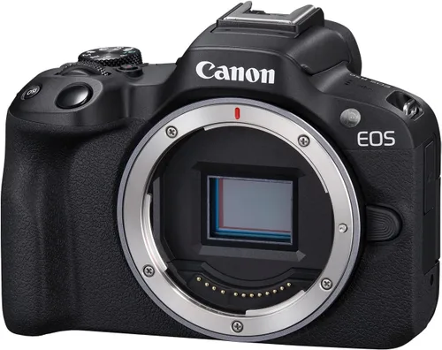 Miniatura 2 de Canon EOS R50 Cámara sin espejo para vlogging (solo cuerpo/negro), montura RF, 24.2 MP, video 4K, procesador de imagen DIGIC X, detección