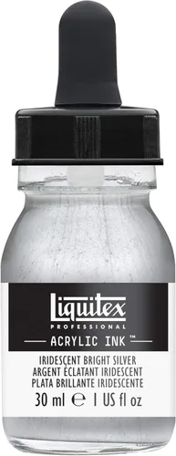 Miniatura 14 de Liquitex - Pintura acrílica profesional INK! Jarro de 1 onza, color blanco de titanio Bronce Rico Iridiscente