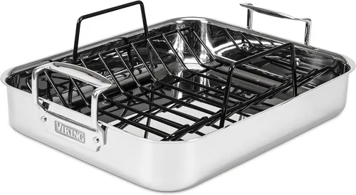 Miniatura 9 de Viking 3 capas Estante para asar con antiadherente de acero inoxidable, 16 inch by 13 inch