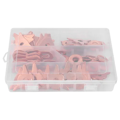Miniatura 3 de Anillos de extracción de abolladuras, 110 anillos extractores de abolladuras, arandela de anillo de extracción de abolladuras redondas triangulares