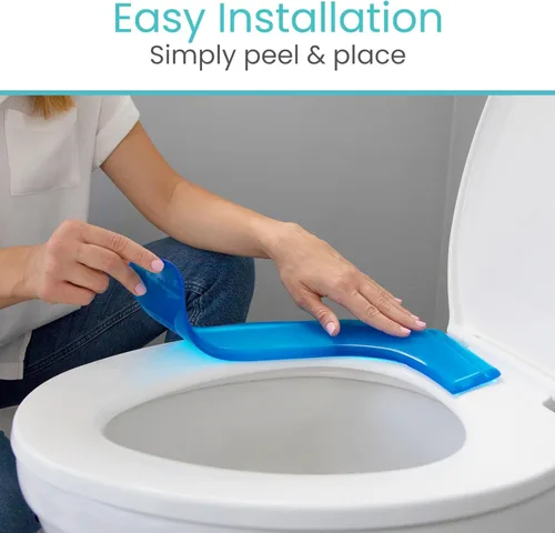 Miniatura 6 de Funda de cojín de asiento de gel Vive para inodoro - Cojín elevado y acolchado para sillas alargadas, estándar y para inodoro - Calentamiento