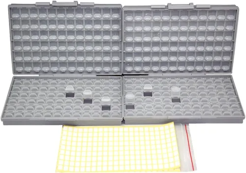 Miniatura 18 de AideTek BOXALL48 48 Tapas Caja Vacía Organizadora SMD SMT Tamaño 6 Pulgadas 9 Pulgadas Montaje en Superficie