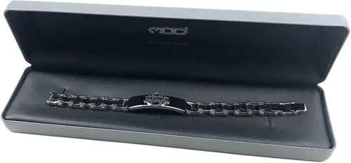 Miniatura 3 de Harley-Davidson HSB0071-75 - Pulsera de identificación para bicicleta para hombre acero inoxidable