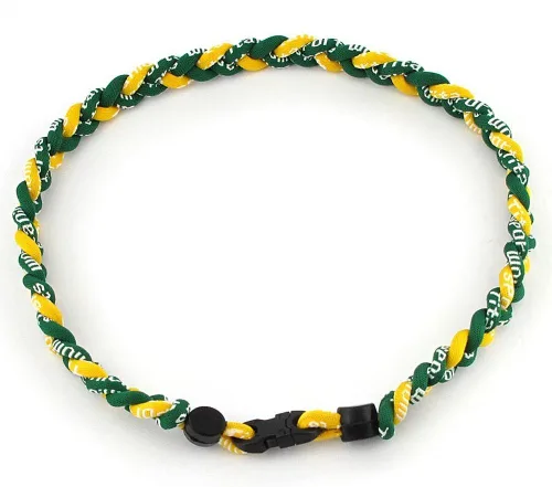 Miniatura 19 de MapofBeauty Dos colores moda tres trenzado cuerda Tornado collar