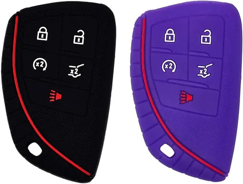 Miniatura 14 de Autobase Funda de silicona para llavero de Chevy Malibu Camaro Trax Traverse Trailblazer Sonic Cruze Blazer Volt Equinox Spark Accesorio