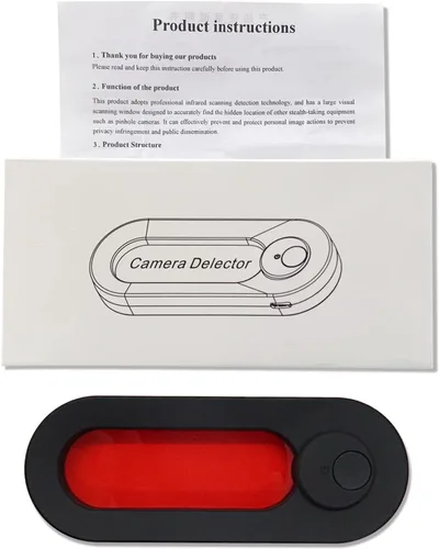 Miniatura 5 de Detector de cámara oculta, detector de dispositivo oculto LED con visor infrarrojo – Buscador de cámara antiespía de tamaño bolsillo localiza