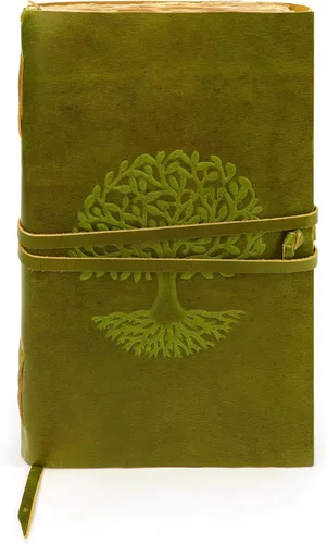 Miniatura 9 de Diario de cuero para mujeres y hombres, 200 páginas, 5 x 7 pulgadas, regalos para mujeres, diario de viaje, cuaderno de mujer, marcador de 7 chakras