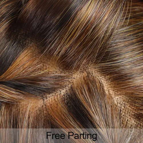Miniatura 6 de HAIRCUBE Pelucas rubias de corte Pixie para mujer, estilo ondulado natural, peluca de encaje sintético resistente al calor con parte superior