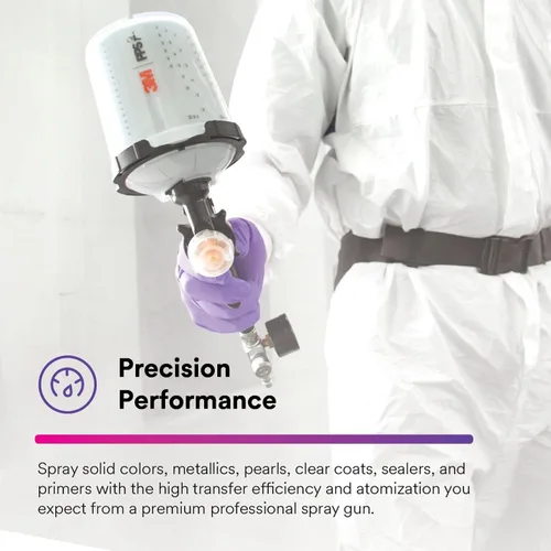 Miniatura 6 de 3M Performance Gravity HVLP Kit de recambio de cabezal atomizador 26720, tamaño 2.0, rojo, para uso con pistola de pulverización Performance y vasos