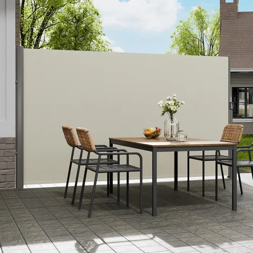 Miniatura 15 de VEVOR Toldo lateral retráctil, UV 50 63 x 118 pulgadas, pantalla de privacidad para exteriores, pantalla de privacidad para exteriores, 9.88 oz