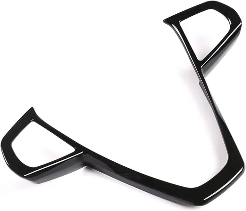 Cubierta del marco del volante de automóvil ABS para BMW Serie 3 Serie 5 Serie 7 Serie 6 GT X3 X5 X7 G01 G05 G07 G20 G30 G11 Luxury 2019-2020 Negro