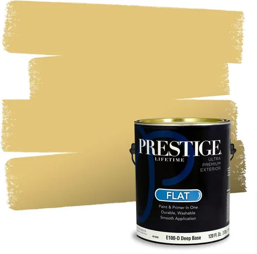 Miniatura 128 de PRESTIGE Paints Exterior Paint and Primer In One, 1-Gallon, Satin, Comparable Match of Benjamin Moore* Royal Linen* 931BM-PCM