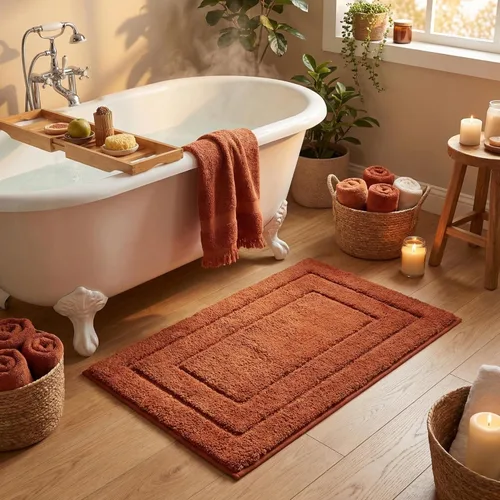 Miniatura 139 de GRANNY SAYS Alfombras de baño antideslizantes, lavables, extra suaves y absorbentes de agua para baño, alfombra de baño peluda de felpa, alfombra