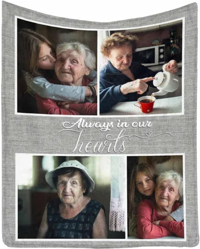 Miniatura 39 de Manta de memoria amorosa personalizada, no Longer be My Side but Forever in My Heart