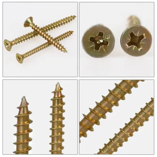Miniatura 8 de Kit surtido de tornillos para madera de cabeza plana M4, 340 piezas, tornillos de madera autorroscantes Phillips Drive avellanados de cabeza plana