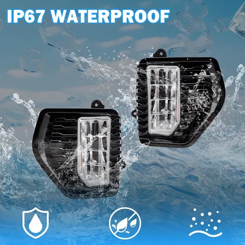 Miniatura 4 de Luces antiniebla LED para parachoques delantero, para GMC Sierra 1500 2019-2022, lámparas de conducción con interruptor y arnés de cableado, par