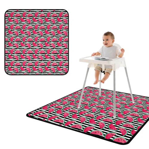 Miniatura 59 de BapronBaby Adventure Awaits - Tapete impermeable para debajo de sillas altas, suelos, mesas, tiempo de juego o artes y manualidades, lavable a