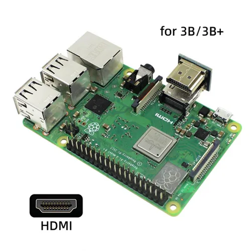 Miniatura 4 de chenyang Paquete de 2 conectores HDMI a HDMI/Micro HDMI en ángulo de 180 grados para Raspberry PI 3B/3B+/4B